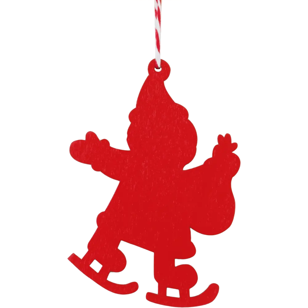 Фото 2 Украшение ёлочное «Санта» 12 см дерево Фото 2 Украшение ёлочное «Санта» 12 см дерево