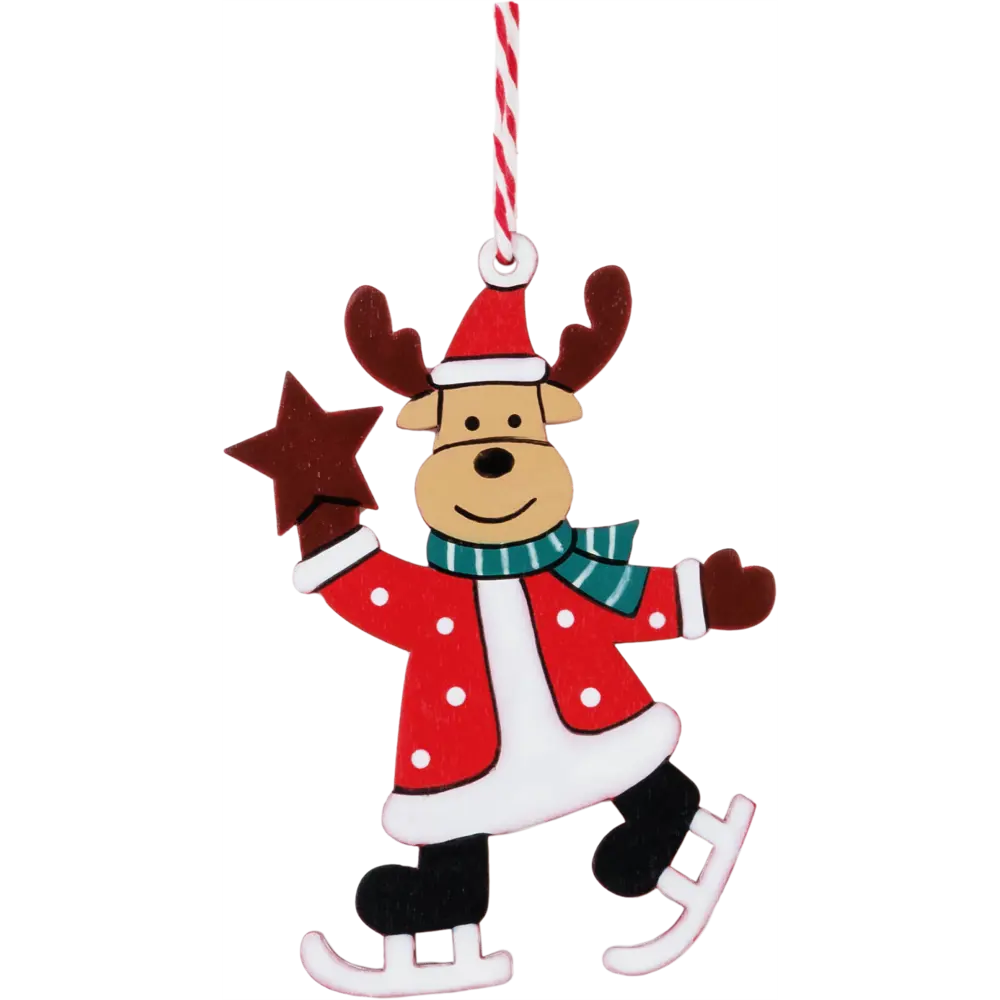 Фото Украшение ёлочное «Олень» 12 см дерево Фото Украшение ёлочное «Олень» 12 см дерево