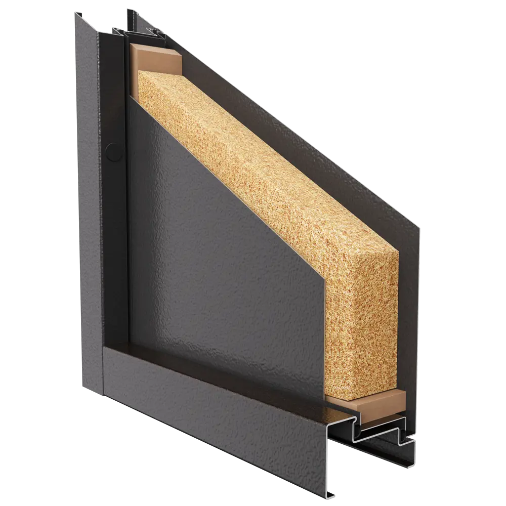 Фото 10 Дверь металлическая Стеф Блок, 960 мм, левая, цвет коричневый