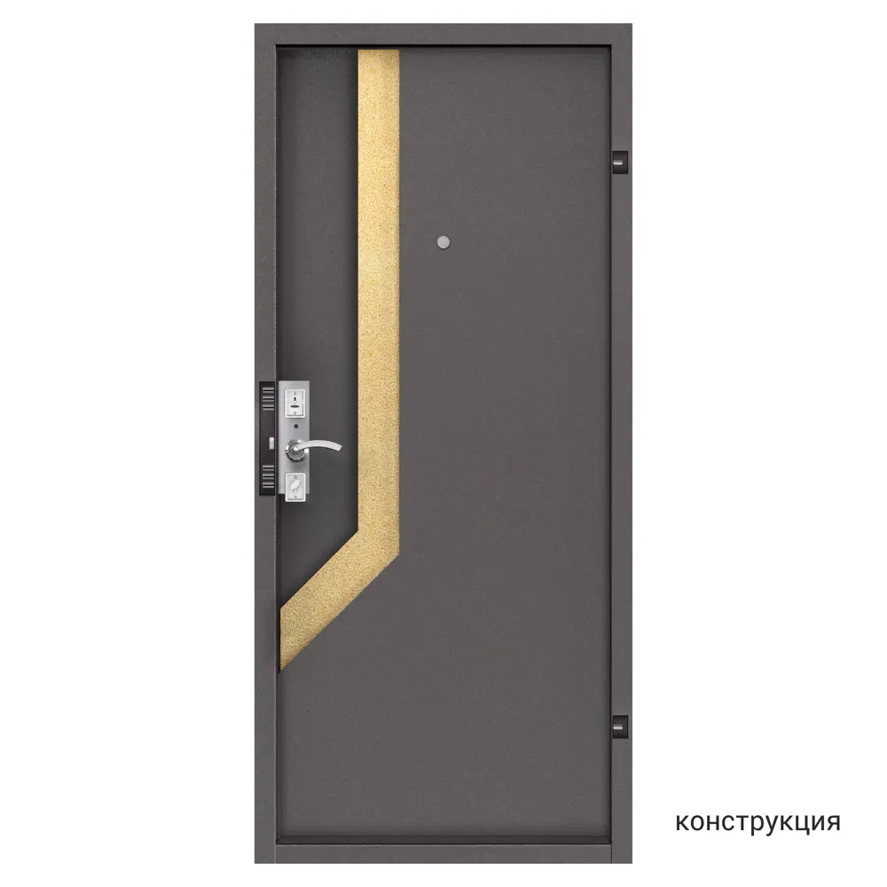 Фото 8 Дверь металлическая Стеф Блок, 960 мм, левая, цвет коричневый