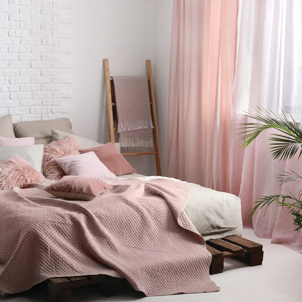 Фото 9 Тюль на ленте «New Pink» 300х280 см полиэстер однотон цвет розовый Фото 9 Тюль на ленте «New Pink» 300х280 см полиэстер однотон цвет розовый