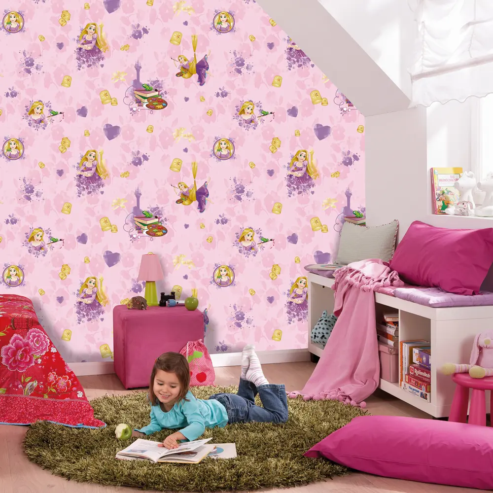 Фото 4 Обои флизелиновые Erismann Disney розовые 1.06 м E-D-003B Фото 4 Обои флизелиновые Erismann Disney розовые 1.06 м E-D-003B