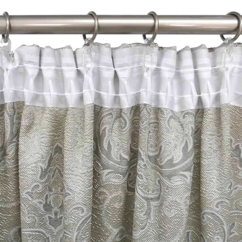 Фото 4 Штора на ленте Fon-S 160x260 см цвет бежевый