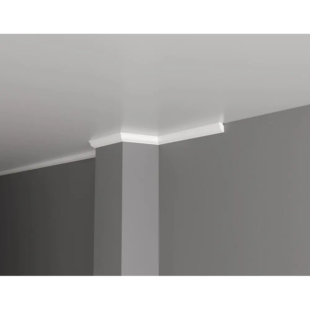 Фото 2 Плинтус потолочный дюропласт ударопрочный под покраску Decor-Dizayn DD09 белый 1.4x2.1x200 см Фото 2 Плинтус потолочный дюропласт ударопрочный под покраску Decor-Dizayn DD09 белый 1.4x2.1x200 см