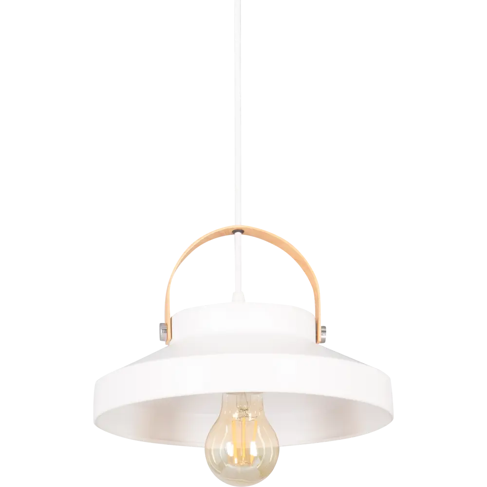 Фото 2 Подвесной светильник Toplight Wendi, 1 лампа, 7 м², цвет белый/дерево Фото 2 Подвесной светильник Toplight Wendi, 1 лампа, 7 м², цвет белый/дерево