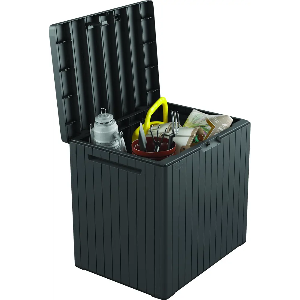 Фото 3 Садовый ящик Keter City Box 57.8x44x55 см 113 л графит Фото 3 Садовый ящик Keter City Box 57.8x44x55 см 113 л графит