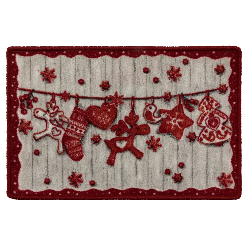 Фото Коврик Радости 40x60 см полиамид цвет красный Фото Коврик Радости 40x60 см полиамид цвет красный
