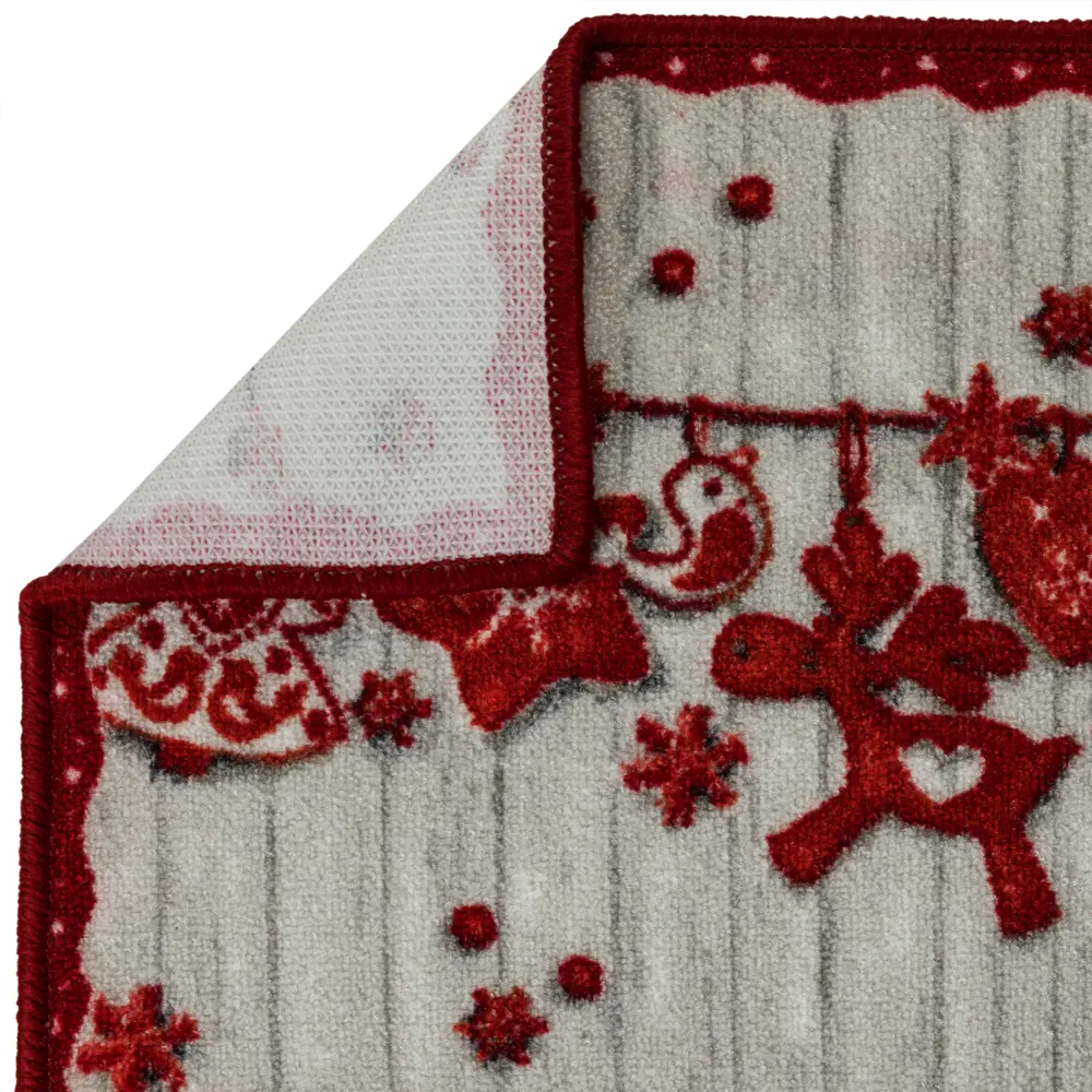 Фото 3 Коврик Радости 40x60 см полиамид цвет красный Фото 3 Коврик Радости 40x60 см полиамид цвет красный