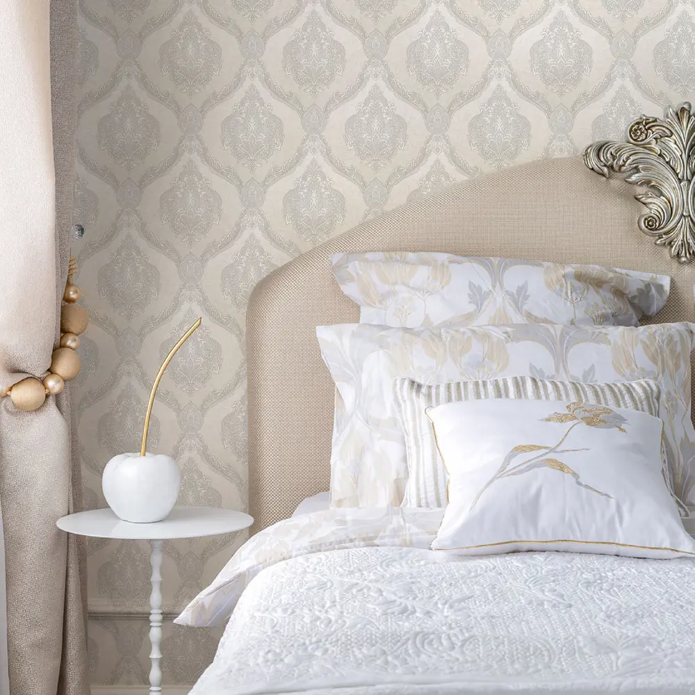 Фото 3 Обои флизелиновые Monte Solaro Agnese белые 1.06 м 9060-00