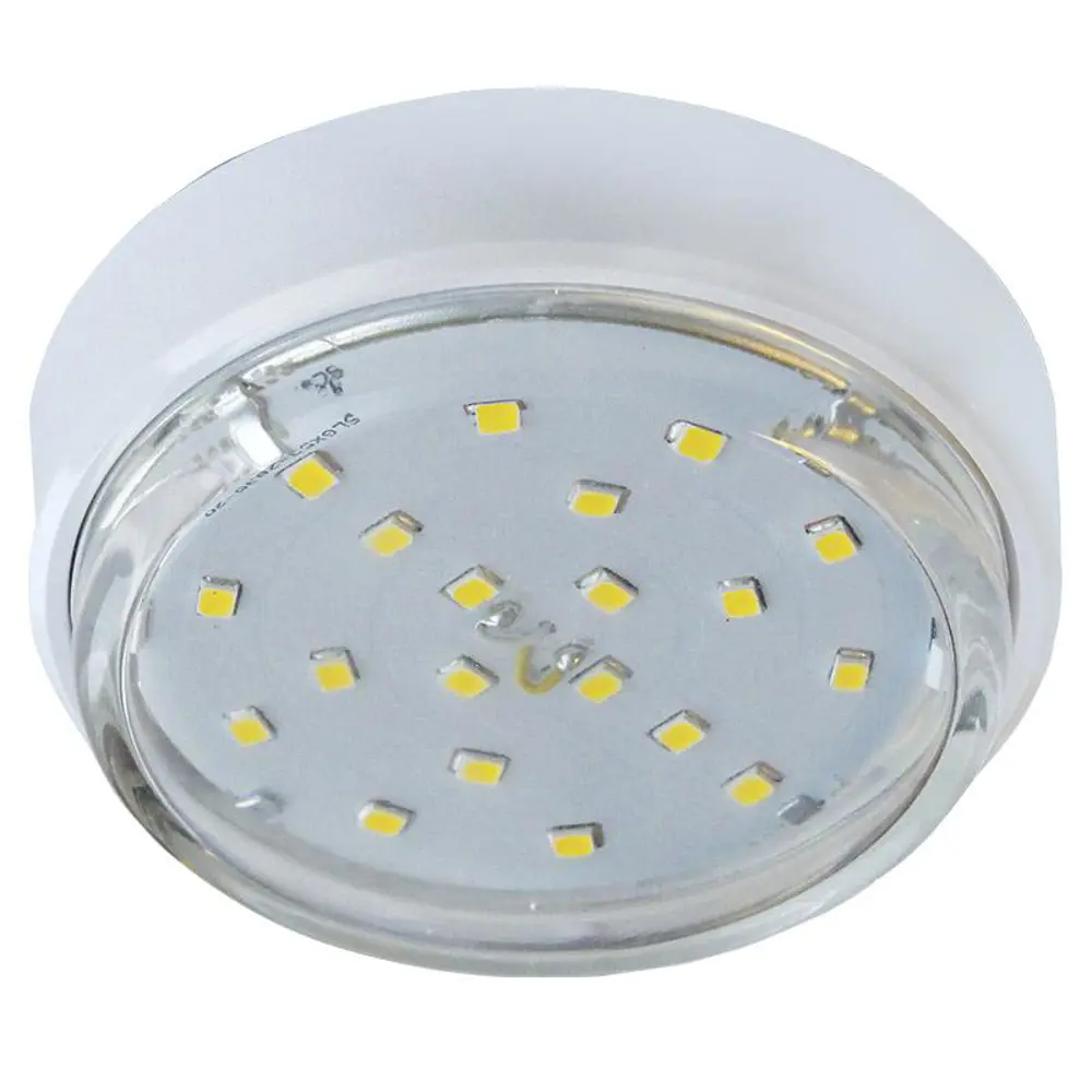 Фото Комплект точечных светильников накладных Светильник точечный накладной Ecola GX53 цвет белый 5 шт