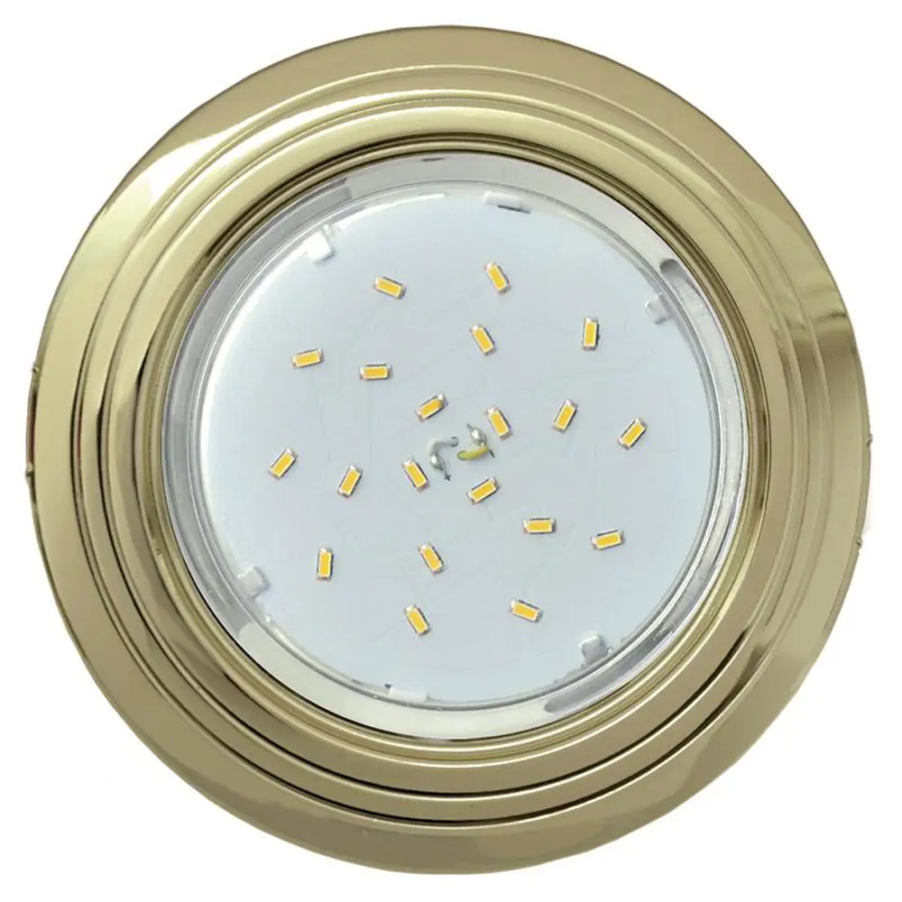 Фото Комплект точечных светильников встраиваемых Ecola Fg31h4ecb-3 под отверстие 9 мм GX53 цвет золото 3 шт