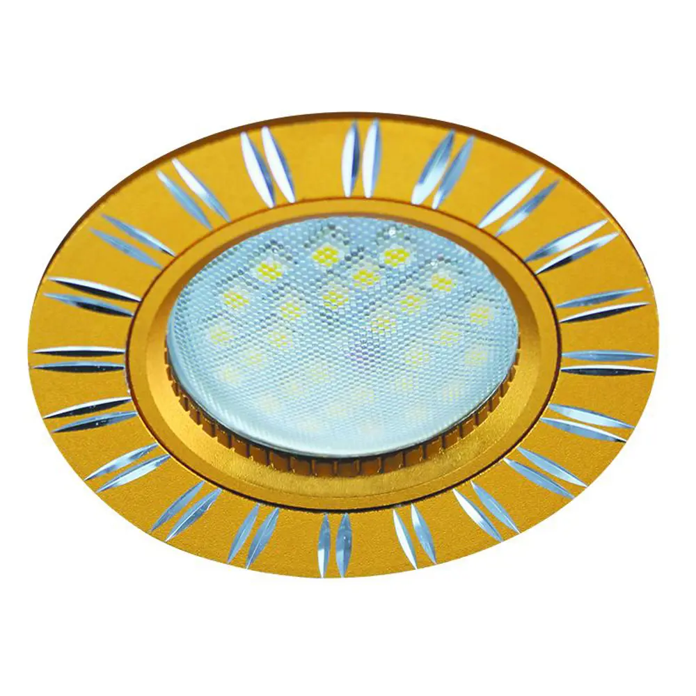 Фото Комплект точечных светильников встраиваемых Ecola Fg1610eff-5 под отверстие 60 мм GU5.3 цвет золото 5 шт Фото Комплект точечных светильников встраиваемых Ecola Fg1610eff-5 под отверстие 60 мм GU5.3 цвет золото 5 шт