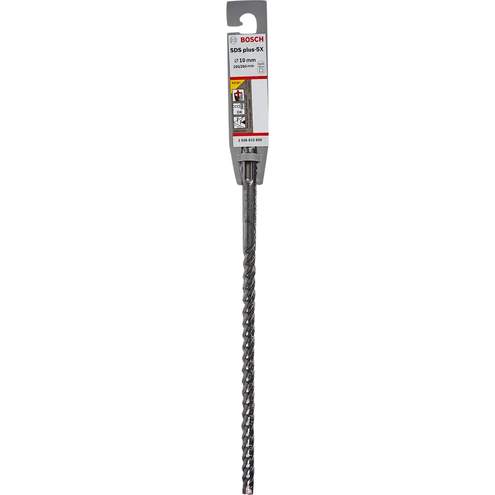 Фото 4 Бур по бетону SDS-plus 5X Bosch 10x200x260 мм Фото 4 Бур по бетону SDS-plus 5X Bosch 10x200x260 мм
