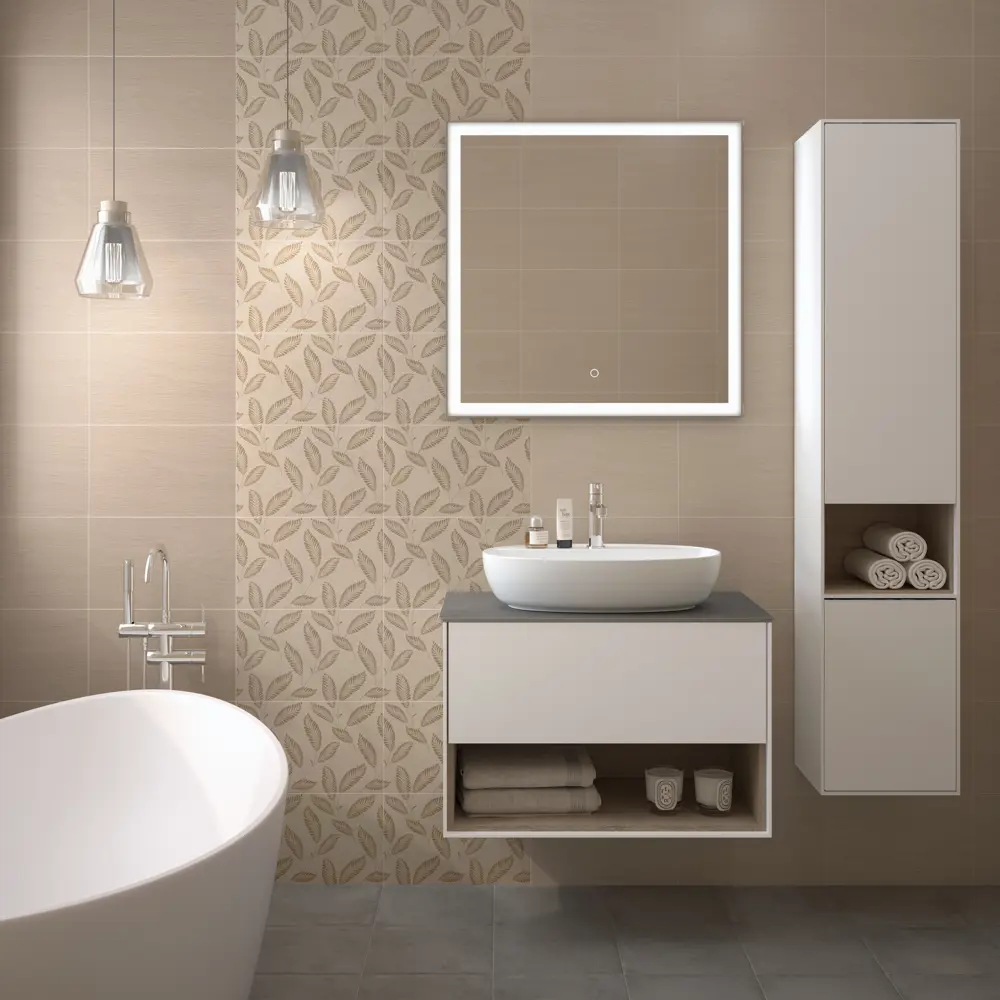 Фото 5 Плитка настенная Kerama Marazzi Авеллино 25x40 см 1.1 м² цвет светло-бежевый Фото 5 Плитка настенная Kerama Marazzi Авеллино 25x40 см 1.1 м² цвет светло-бежевый