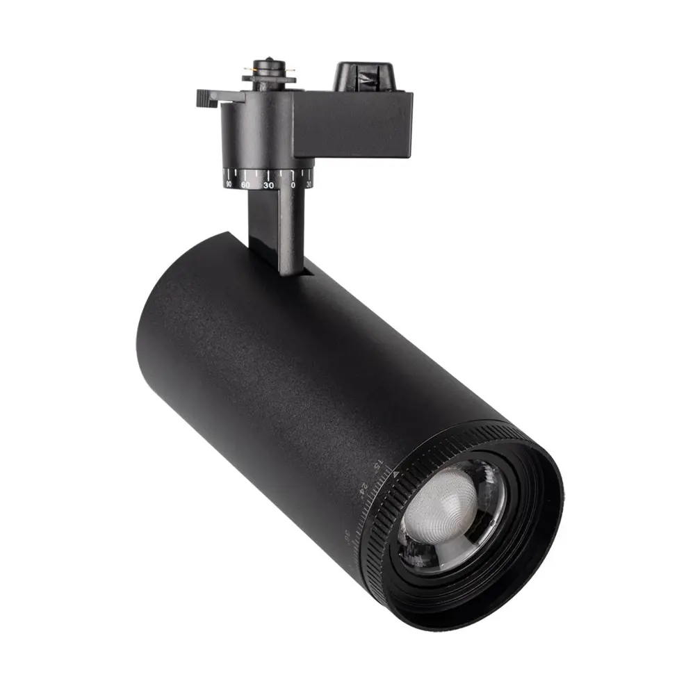 Фото Трековый светильник светодиодный Jazzway PTR 0728 ZOOM 28w 4000K 15-60° BL (чёрный) IP40 Фото Трековый светильник светодиодный Jazzway PTR 0728 ZOOM 28w 4000K 15-60° BL (чёрный) IP40