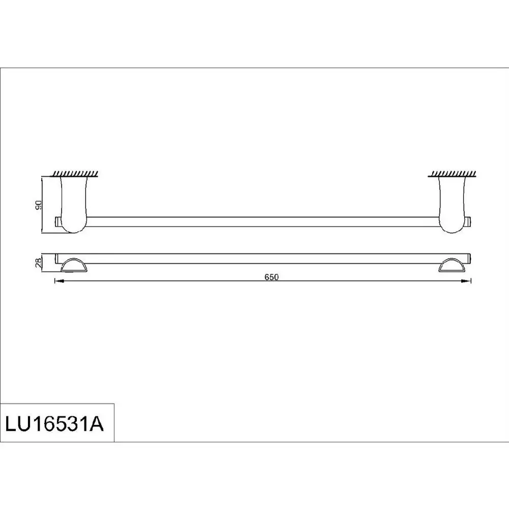 Фото 2 Полотенцедержатель для ванной комнаты Rush LU16531A Фото 2 Полотенцедержатель для ванной комнаты Rush LU16531A