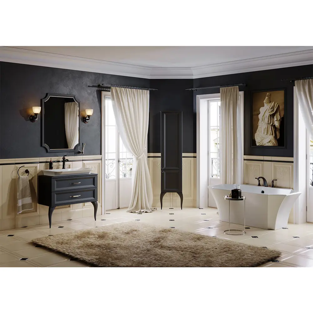 Фото 2 Тумба под раковину Aqwella LaDonna LAD0108BLK Фото 2 Тумба под раковину Aqwella LaDonna LAD0108BLK