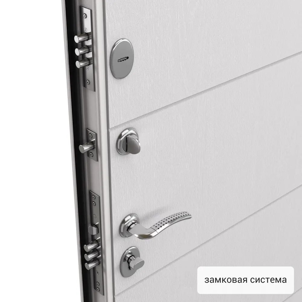 Фото 2 Дверь входная металлическая Белла 950 мм левая цвет беленый дуб Фото 2 Дверь входная металлическая Белла 950 мм левая цвет беленый дуб