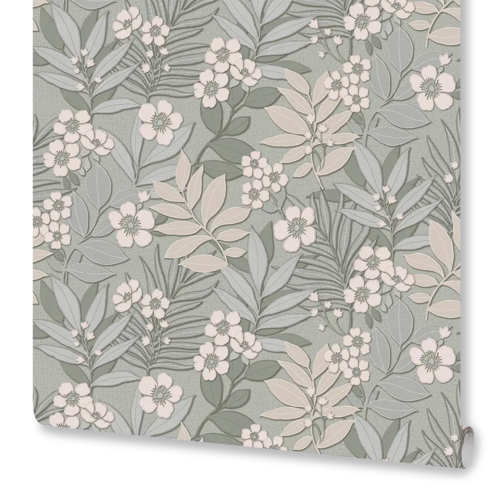 Фото Обои флизелиновые Euro Decor Mia зелёные 1.06 м 6009-04 Фото Обои флизелиновые Euro Decor Mia зелёные 1.06 м 6009-04