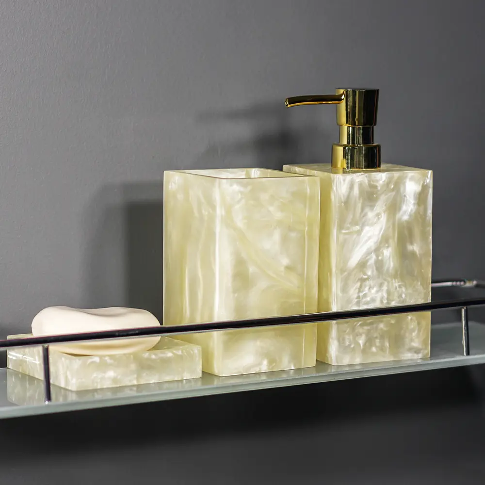 Фото 3 Мыльница Bath Plus Pearl полирезин цвет желтый Фото 3 Мыльница Bath Plus Pearl полирезин цвет желтый