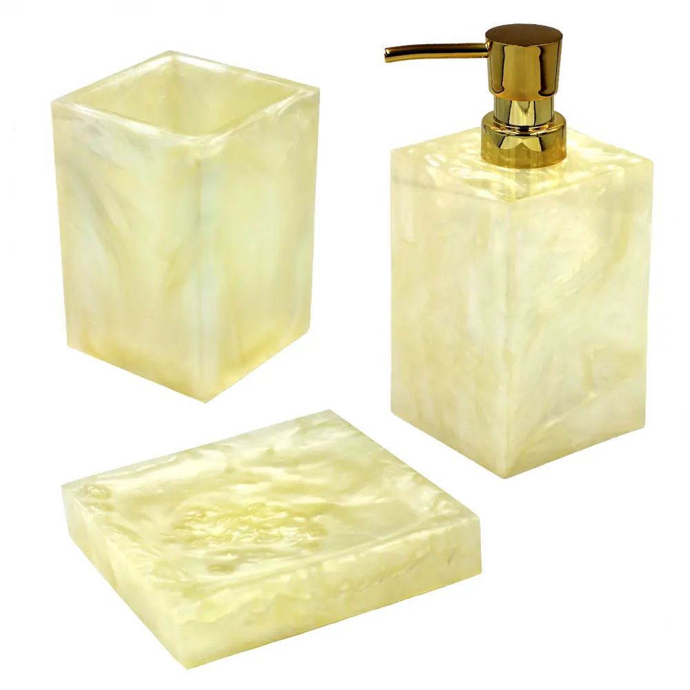 Фото 2 Мыльница Bath Plus Pearl полирезин цвет желтый Фото 2 Мыльница Bath Plus Pearl полирезин цвет желтый