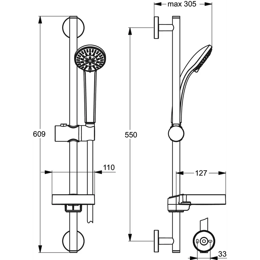 Фото 2 Душевой гарнитур Ideal Standard Idealrain Soft B9503AA Фото 2 Душевой гарнитур Ideal Standard Idealrain Soft B9503AA