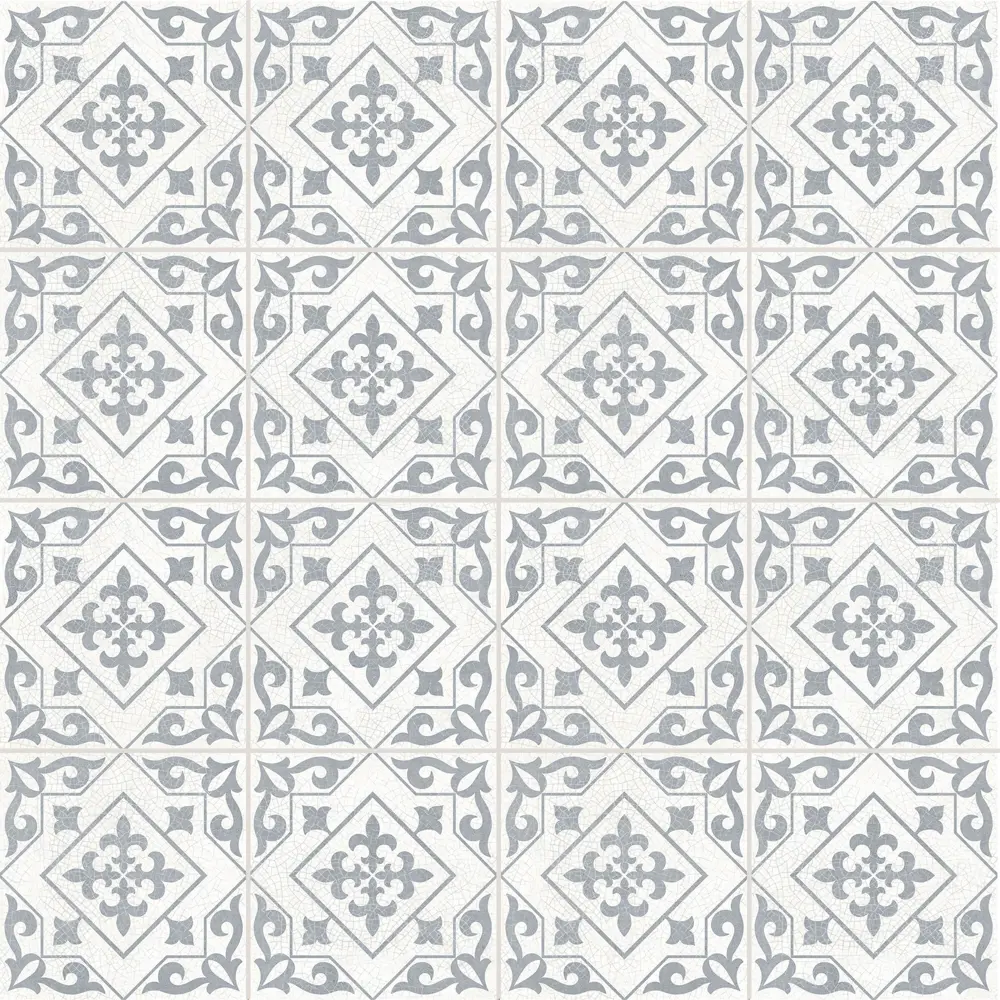 Фото 2 Глазурованный керамогранит Temple Silver 45x45 см 1 м² матовый цвет серый Фото 2 Глазурованный керамогранит Temple Silver 45x45 см 1 м² матовый цвет серый