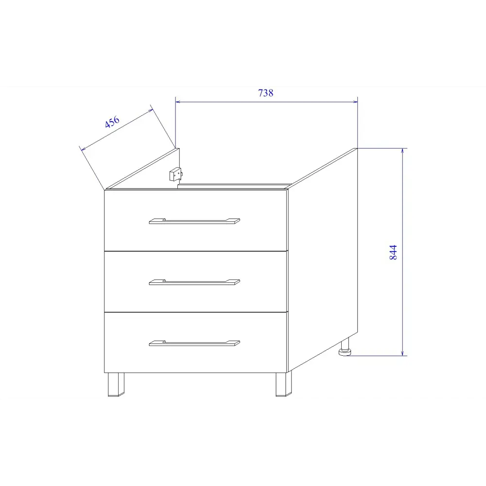 Фото 7 Тумба под раковину напольная Sanflor «Мадрид» 75x84 см цвет светлое дерево Фото 7 Тумба под раковину напольная Sanflor «Мадрид» 75x84 см цвет светлое дерево