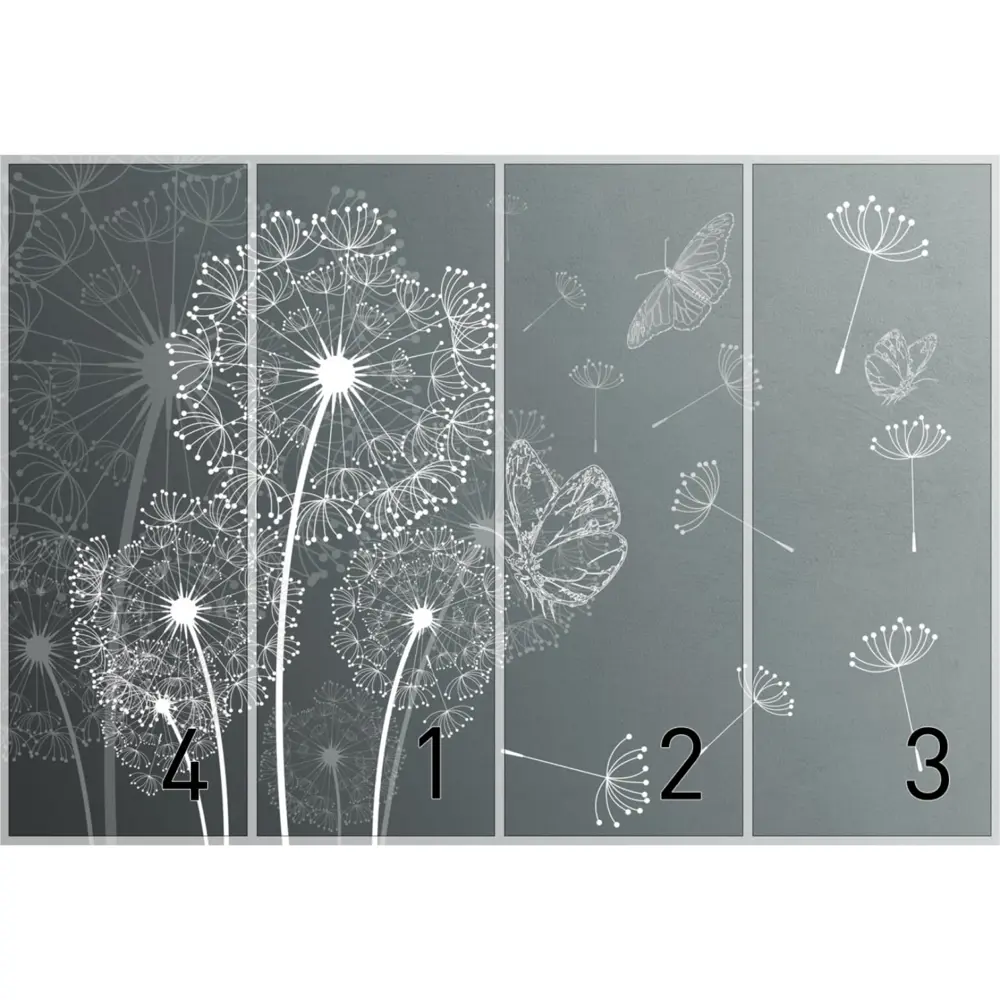 Фото 3 Фотообои Одуванчики бумажные 368x254см WM-69