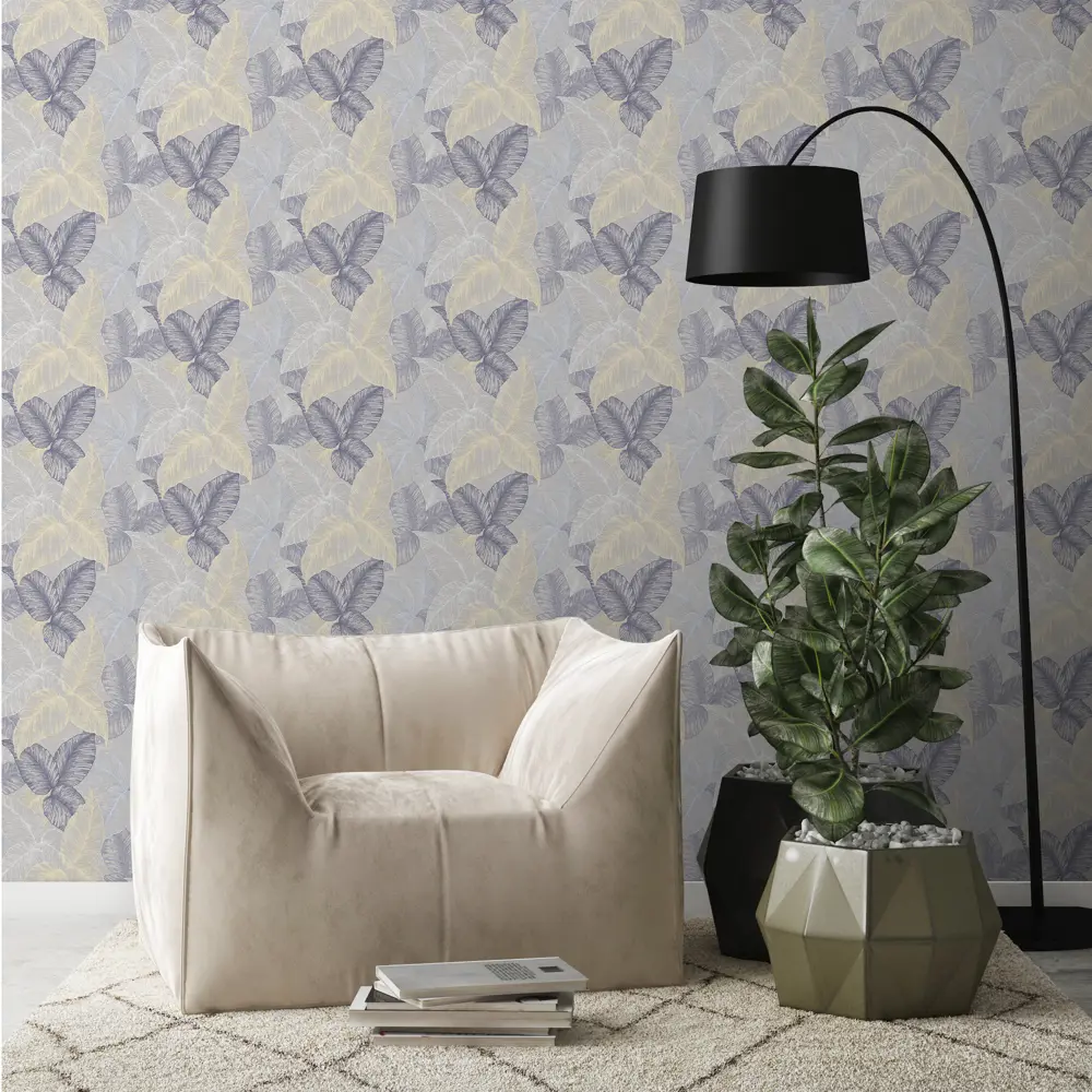Фото 3 Обои флизелиновые Ovk Design Тропикана серые 1.06 м 10430-02 Фото 3 Обои флизелиновые Ovk Design Тропикана серые 1.06 м 10430-02