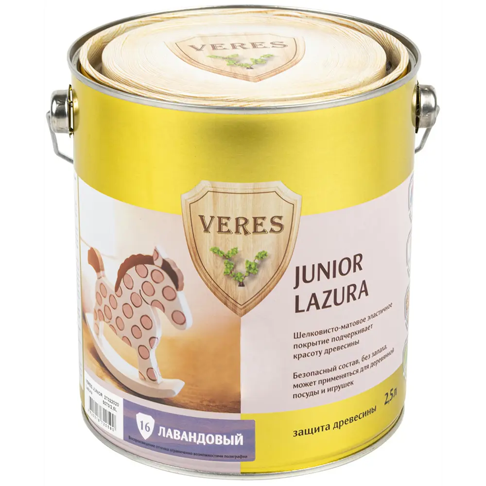 Фото Лазурь Верес «Джуниор» 2.5 л цвет лавандовый