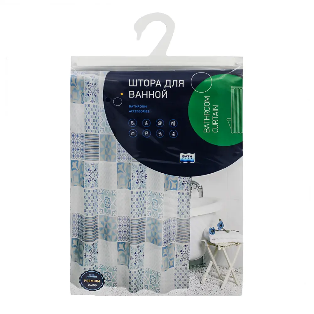 Фото 6 Штора для ванны Bath Plus Provence 180x200 см полиэстер цвет мультиколор Фото 6 Штора для ванны Bath Plus Provence 180x200 см полиэстер цвет мультиколор