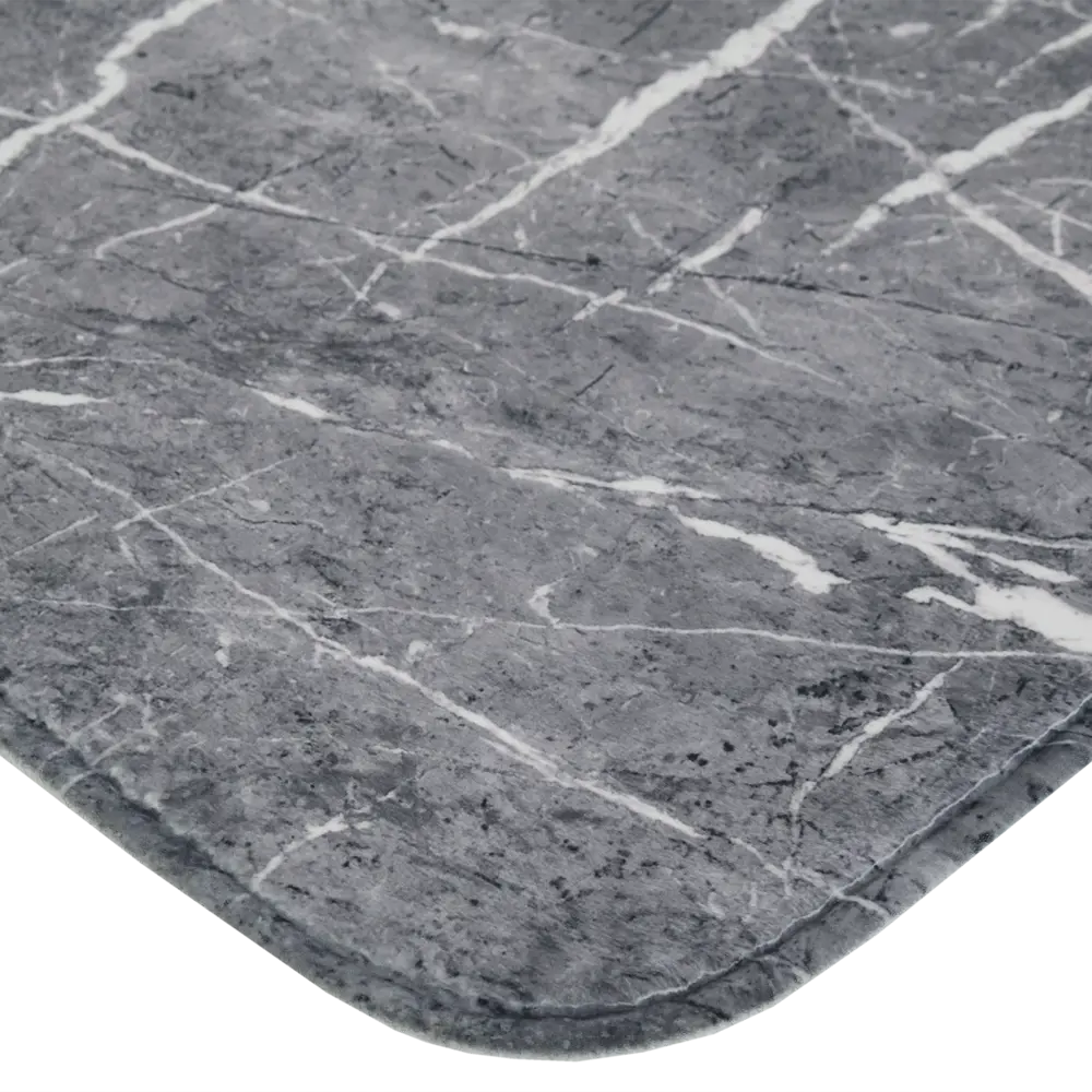 Фото 2 Коврик для ванной Swensa Marble 80x47 см цвет тёмно-серый Фото 2 Коврик для ванной Swensa Marble 80x47 см цвет тёмно-серый