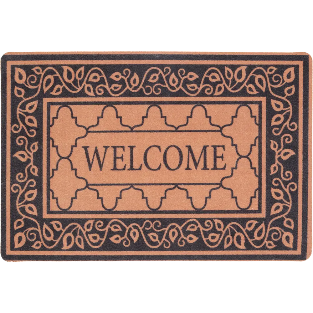 Фото Коврик Welcome 40x60 см полиэстер цвет мультиколор Фото Коврик Welcome 40x60 см полиэстер цвет мультиколор