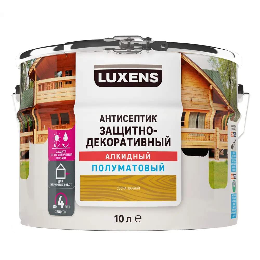 Фото Антисептик Luxens полуматовый сосна 10 л Фото Антисептик Luxens полуматовый сосна 10 л