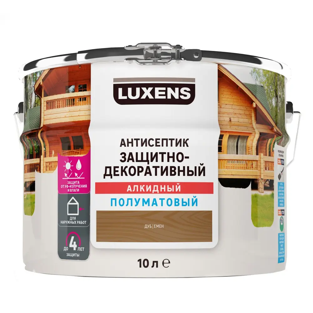 Фото Антисептик Luxens полуматовый дуб 10 л Фото Антисептик Luxens полуматовый дуб 10 л