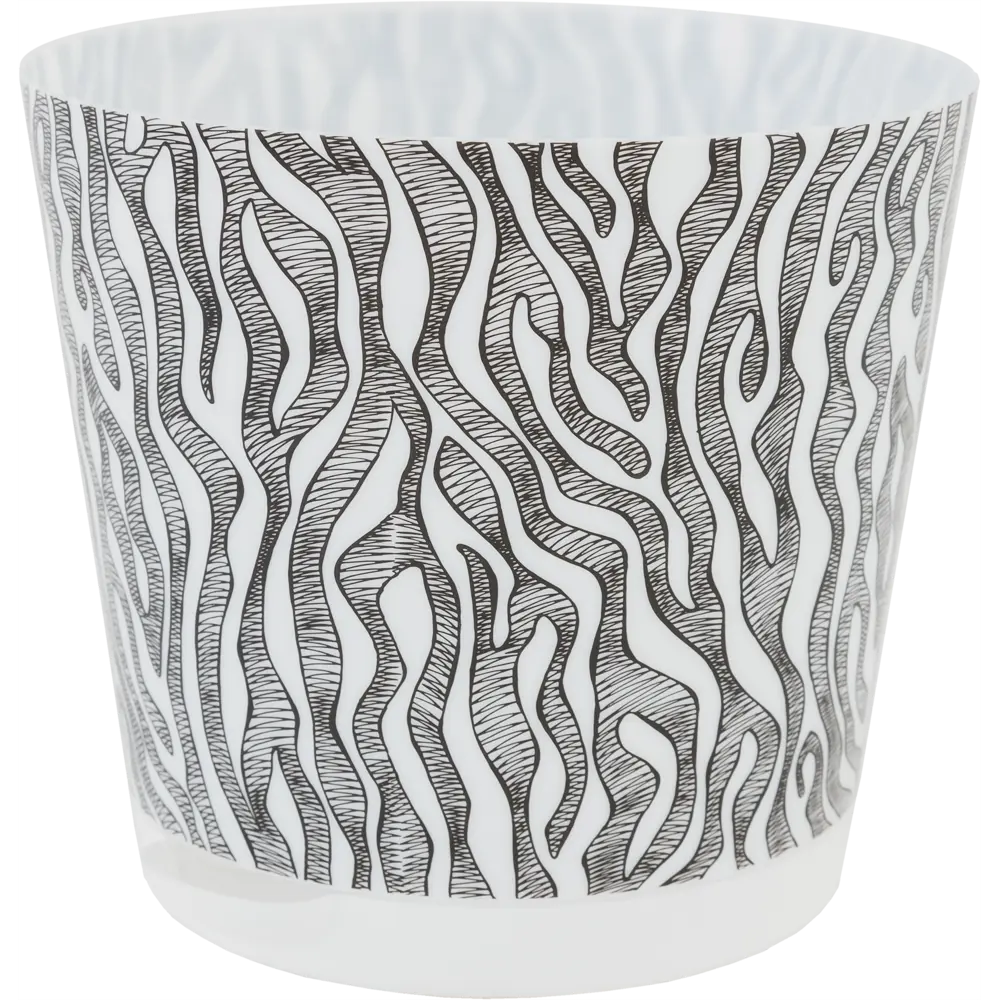 Фото Горшок цветочный Ingreen Easy Grow ø16 h14.6 см v2 л пластик белый/чёрный Фото Горшок цветочный Ingreen Easy Grow ø16 h14.6 см v2 л пластик белый/чёрный