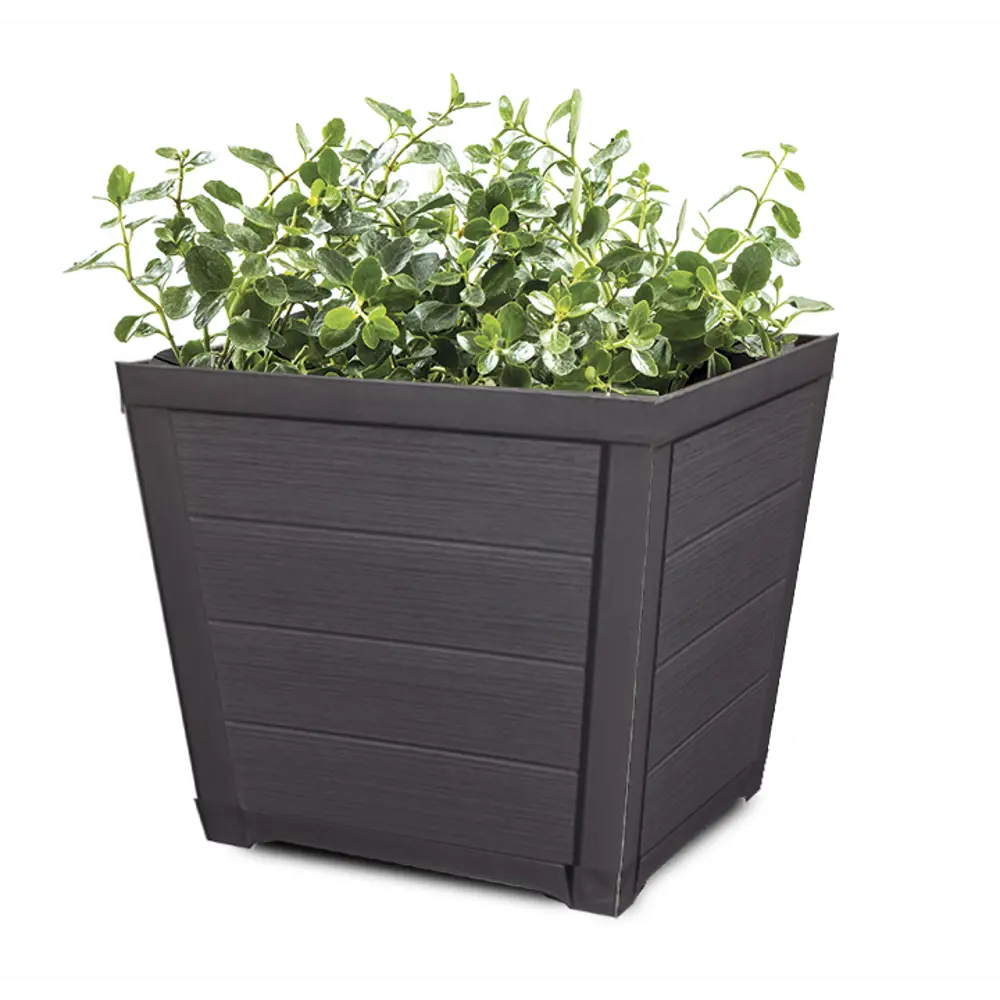Фото Горшок для растений Keter Taper Planter 2.0 M 40x40x40 см v20 л пластик Фото Горшок для растений Keter Taper Planter 2.0 M 40x40x40 см v20 л пластик