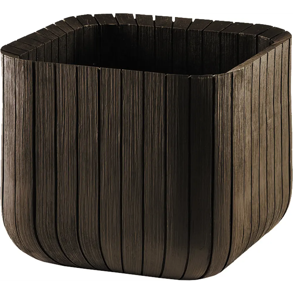 Фото Горшок для растений Keter Cube Planter L 39.5x39.5x39.5 см v50.5 л пластик коричневый Фото Горшок для растений Keter Cube Planter L 39.5x39.5x39.5 см v50.5 л пластик коричневый