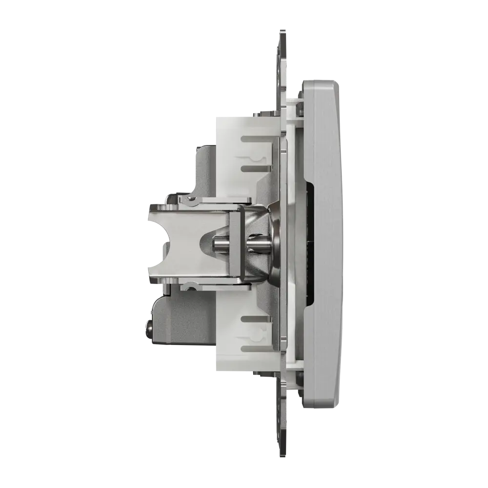 Фото 4 Розетка телевизионная оконечная встраиваемая Systeme Electric Sedna Design, цвет алюминий Фото 4 Розетка телевизионная оконечная встраиваемая Systeme Electric Sedna Design, цвет алюминий