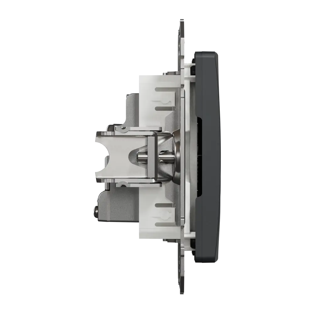 Фото 4 Розетка телевизионная оконечная встраиваемая Systeme Electric SednaDesign, цвет антрацит