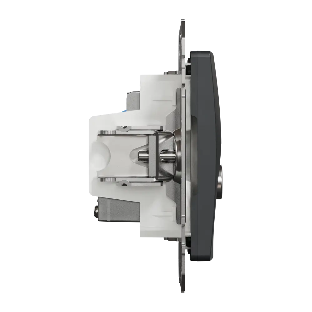 Фото 4 Розетка телевизионная/компьютерная встраиваемая Systeme Electric Sedna Design cat 6, цвет антрацит Фото 4 Розетка телевизионная/компьютерная встраиваемая Systeme Electric Sedna Design cat 6, цвет антрацит