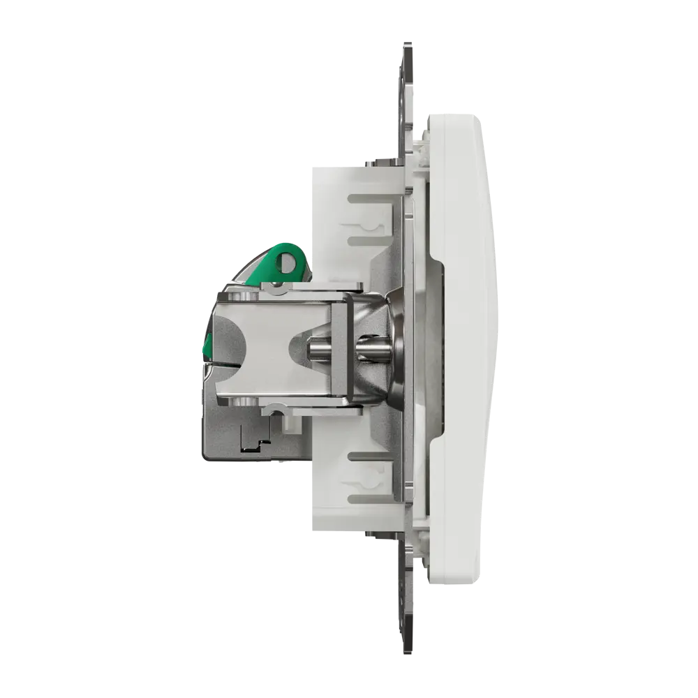 Фото 4 Розетка компьютерная встраиваемая Systeme Electric Sedna Design RJ45 cat 5E, цвет белый