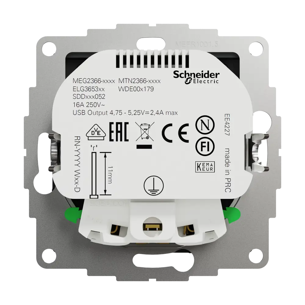Фото 3 Розетка встраиваемая Systeme Electric Sedna Design с заземлением разъем USB, цвет антрацит Фото 3 Розетка встраиваемая Systeme Electric Sedna Design с заземлением разъем USB, цвет антрацит