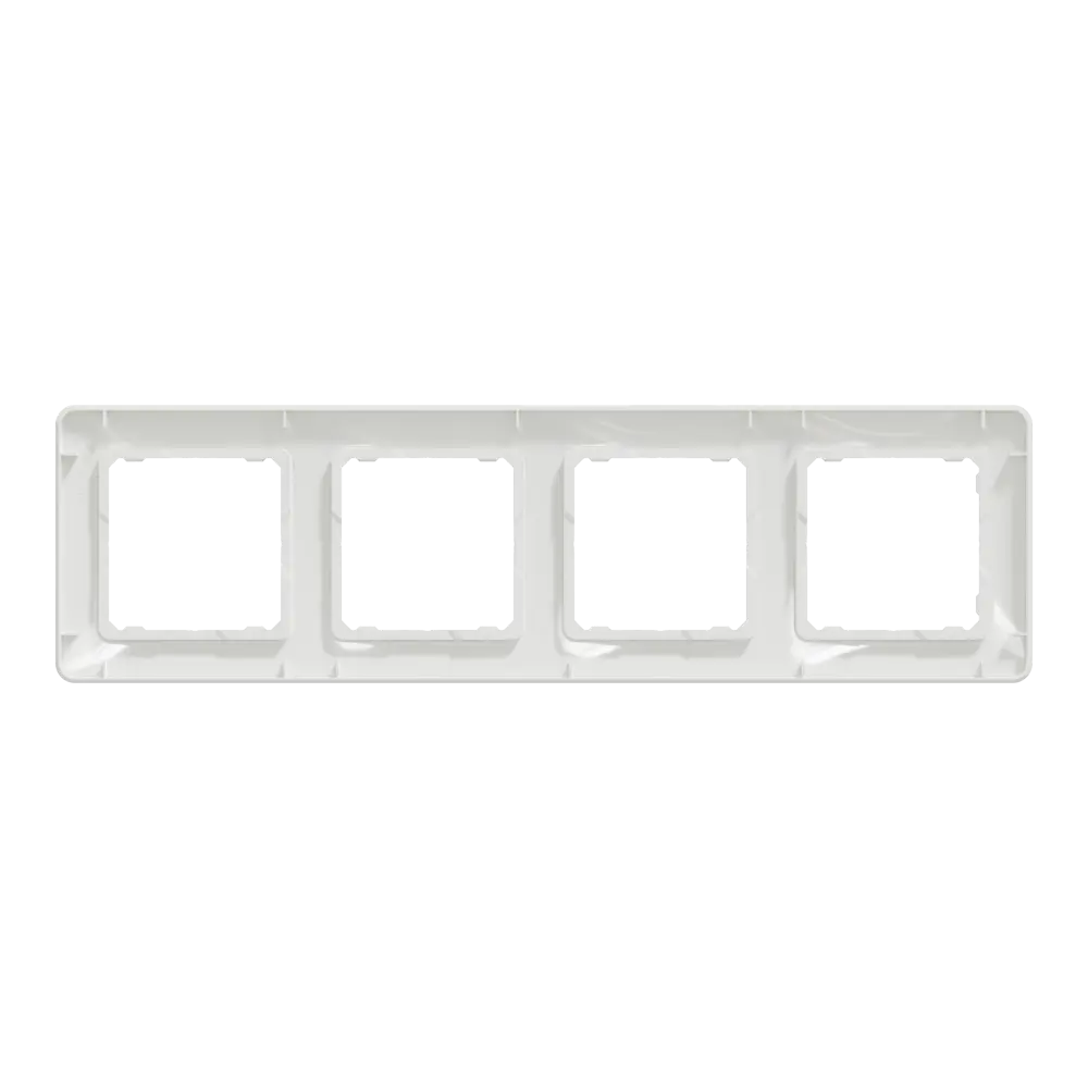 Фото 3 Рамка для розеток и выключателей Systeme Electric Sedna Design 4 поста, цвет белый Фото 3 Рамка для розеток и выключателей Systeme Electric Sedna Design 4 поста, цвет белый