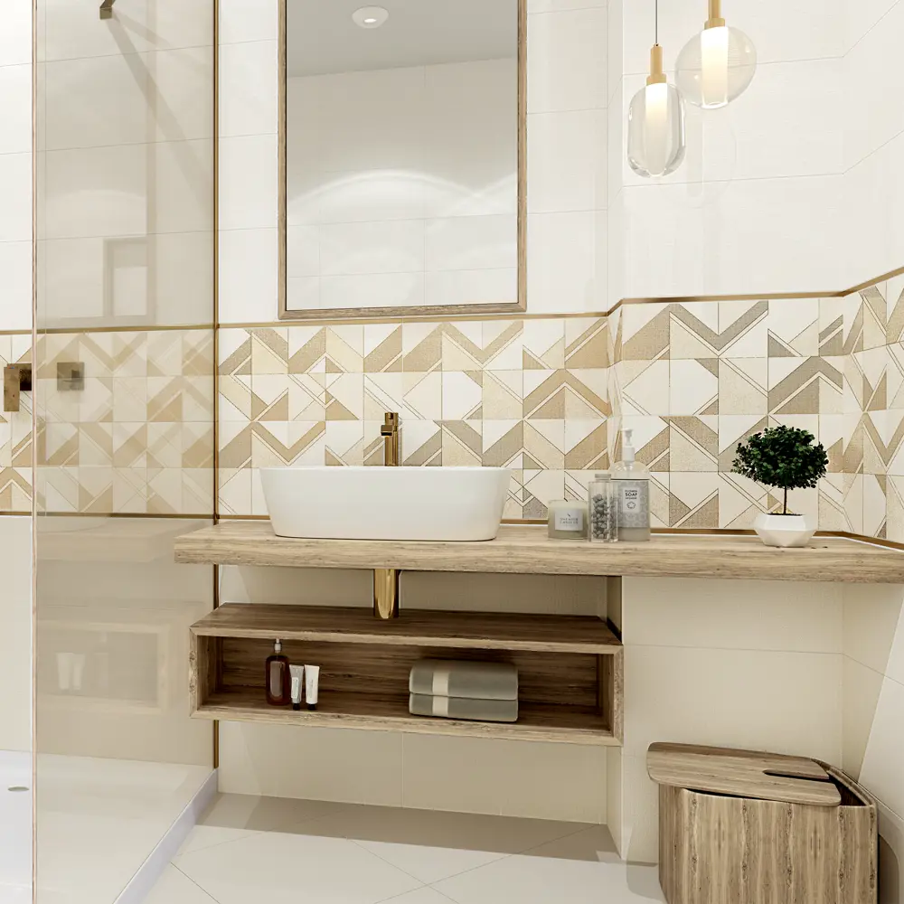 Фото 6 Плитка Veronica Beige 24.9x50 см 1.49 м², цвет бежевый Фото 6 Плитка Veronica Beige 24.9x50 см 1.49 м², цвет бежевый