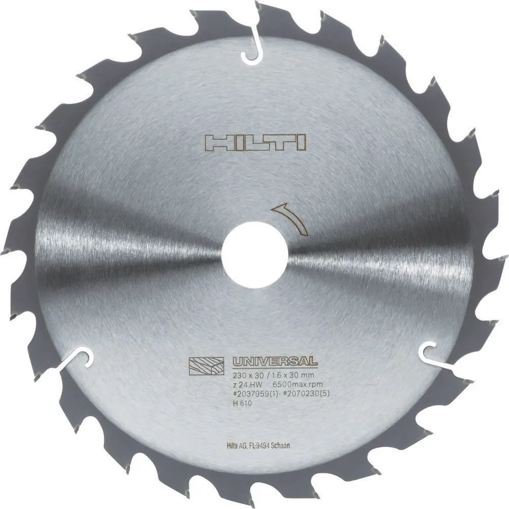 Фото Диск пильный по дереву Hilti SCB WU 24Т 230x30x1.6 мм, кольца: 20 и 25.4 Фото Диск пильный по дереву Hilti SCB WU 24Т 230x30x1.6 мм, кольца: 20 и 25.4