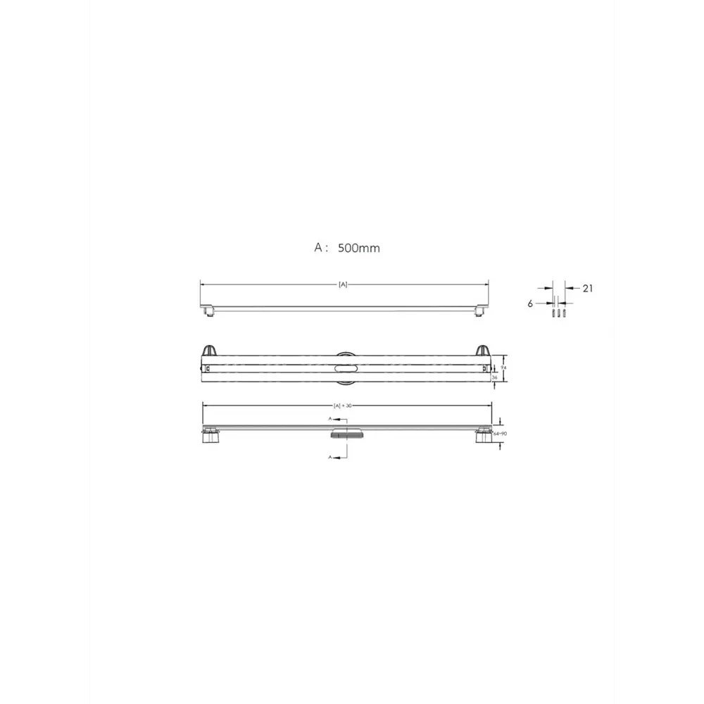 Фото 9 Желоб Berges Super Slim 500 хром глянец S-сифон D50 H60 боковой Фото 9 Желоб Berges Super Slim 500 хром глянец S-сифон D50 H60 боковой