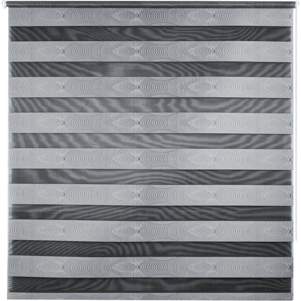Фото Штора рулонная день-ночь Miamoza Sound Wave 140x175 см, цвет серый Фото Штора рулонная день-ночь Miamoza Sound Wave 140x175 см, цвет серый