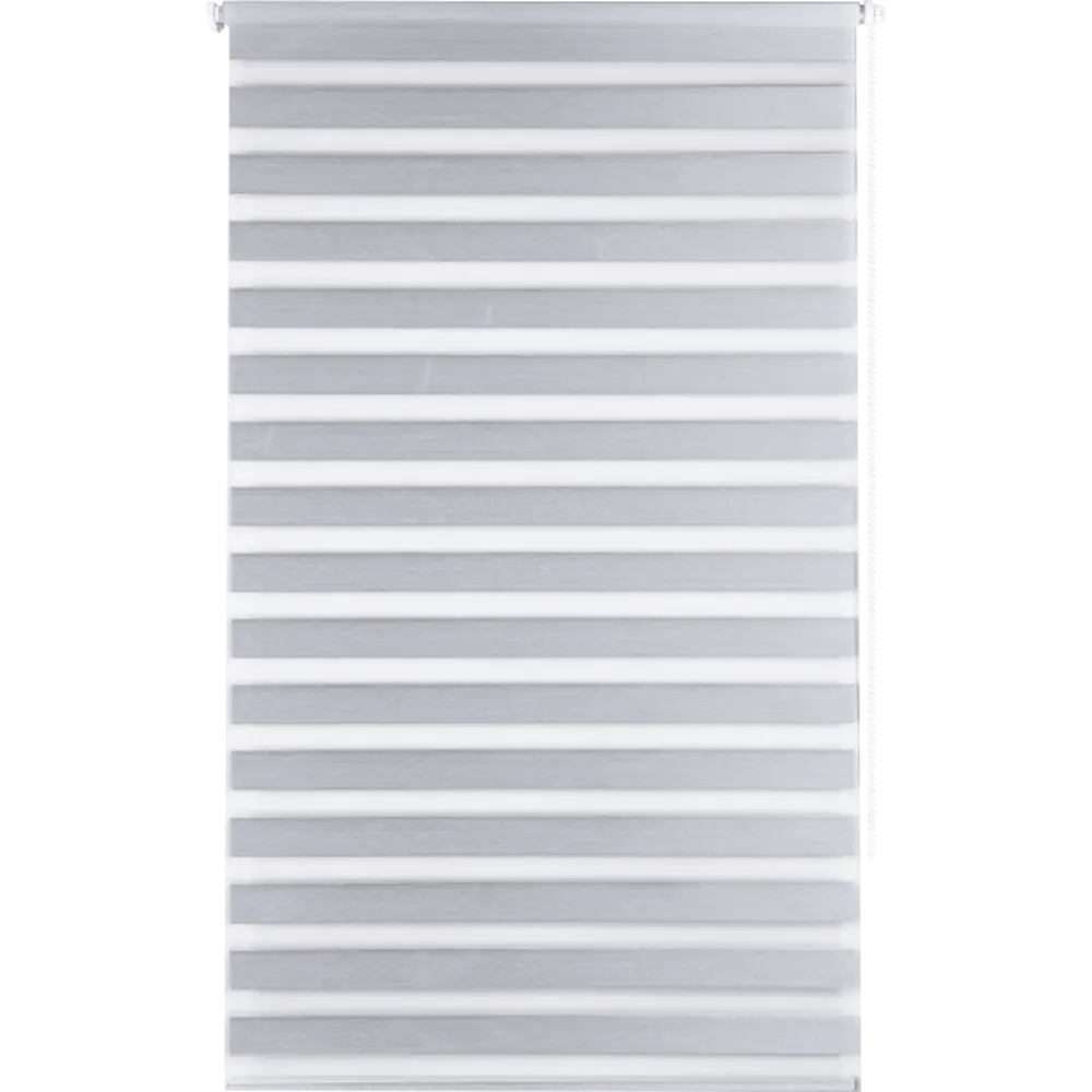 Фото Штора рулонная день-ночь Miamoza Blackout Rain 100x160 см, цвет серый Фото Штора рулонная день-ночь Miamoza Blackout Rain 100x160 см, цвет серый